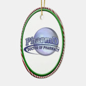 Ornement En Céramique PharmD LOGO - DOCTOR OF PHARMACY (Gauche)