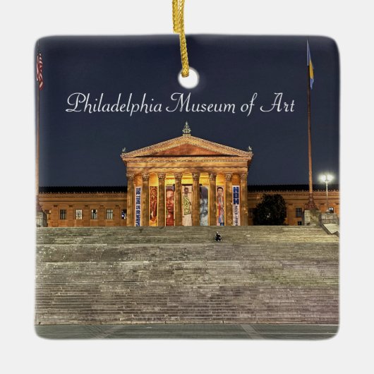 Ornement En Céramique Philadelphie Musée de l'Art Ornament (Devant)