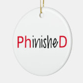 Ornement En Céramique Phinished, l'art de mot, conception des textes (Gauche)