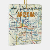 Ornement En Céramique Phoenix Carte Vintage (Droite)