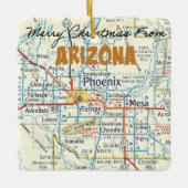 Ornement En Céramique Phoenix Carte Vintage (Devant)