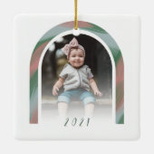 Ornement En Céramique Photo Arche Arc en arc en ciel (Dos)