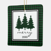 Ornement En Céramique Photo Buffalo Check (Gauche)