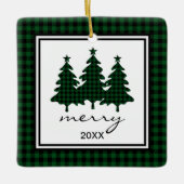 Ornement En Céramique Photo Buffalo Check (Devant)