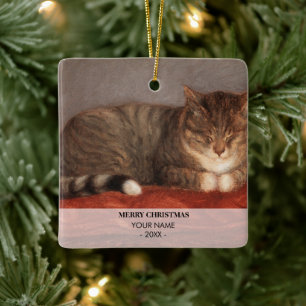 Ornement En Céramique Photo de chat chien animal familier Cadeau de souv