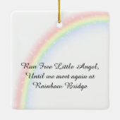 Ornement En Céramique Photo de chien à la mémoire Forever dans mon cœur (Dos)