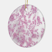 Ornement En Céramique Photo de microscope de sang humain avec (Gauche)