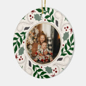 Ornement en céramique photo de vacances (Gauche)