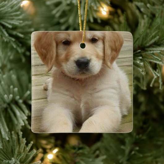 Ornement En Céramique Photo double personnalisée photo photo image Noël (Arbre)