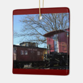 Ornement En Céramique Photo du train (Gauche)