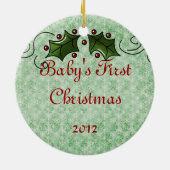 Ornement En Céramique Photo faite sur commande (Dos)