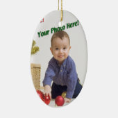 Ornement En Céramique Photo faite sur commande (Droite)