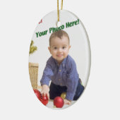 Ornement En Céramique Photo faite sur commande (Gauche)