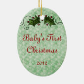 Ornement En Céramique Photo faite sur commande (Dos)