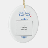 Ornement En Céramique Photo faite sur commande ! Mondes plus grand (Droite)