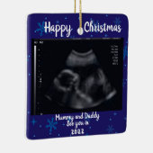 Ornement En Céramique photo Grossesse Faire-part attendue parent 2021 (Droite)