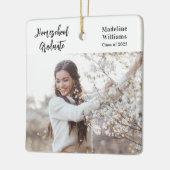 Ornement En Céramique Photo Homeschool Graduation (Gauche)