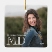 Ornement En Céramique Photo MD Doctor (Dos)