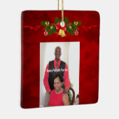 Ornement En Céramique Photo personnalisée (Droite)