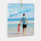 Ornement En Céramique Photo personnalisée Votre propre design Meilleur p (Droite)