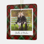 Ornement En Céramique Photo Plaid classique double face personnalisée (Gauche)