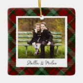 Ornement En Céramique Photo Plaid classique double face personnalisée (Devant)