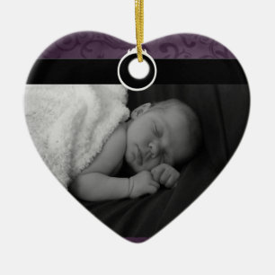 Ornement En Céramique Photo précieuse de bébé