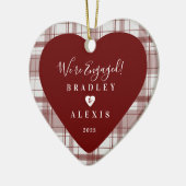 Ornement en céramique photo rouge utilisé (Gauche)