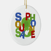 Ornement En Céramique Photo sousaphone (Droite)