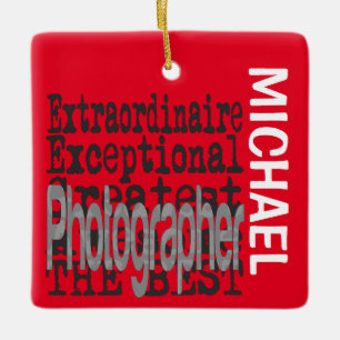 Ornement En Céramique Photographe Extraordinaire PERSONNALISÉ