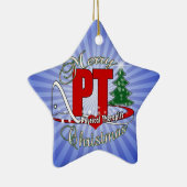 Ornement En Céramique Physiothérapeute de pinte de NOËL (Droite)