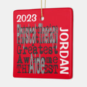 Ornement En Céramique Physothérapie Aide Extraordinaire CUSTOM (Gauche)