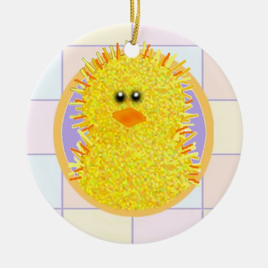 Ornement En Céramique Piaulement de Pâques (Devant)