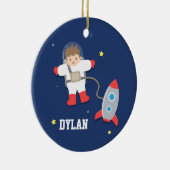 Ornement En Céramique Pièce de garçons d'astronaute d'espace (Droite)