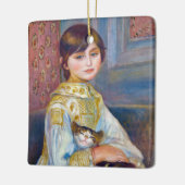 Ornement En Céramique Pierre-Auguste Renoir - Enfant avec chat (Gauche)
