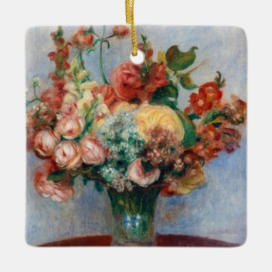 Ornement En Céramique Pierre-Auguste Renoir - Fleurs dans un Vase (Devant)