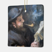 Ornement En Céramique Pierre-Auguste Renoir - Lecture Claude Monet (Gauche)