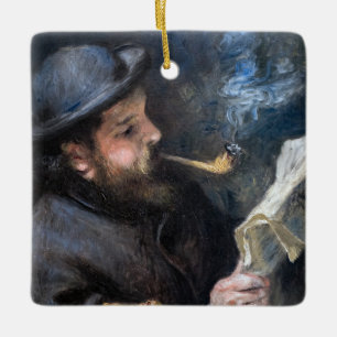 Ornement En Céramique Pierre-Auguste Renoir - Lecture Claude Monet