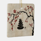Ornement En Céramique Pierre Zen Sakura Tree (Droite)