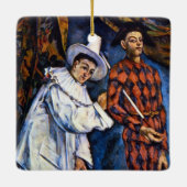 Ornement En Céramique Pierrot et Arlequin, Mardi Gras par Paul Cezanne (Dos)