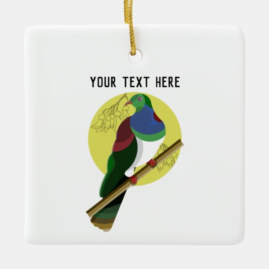 Ornement En Céramique Pigeon de KERURU (Devant)