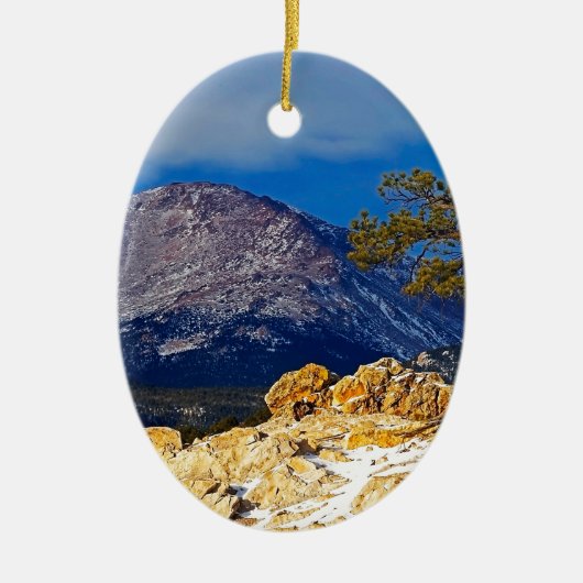 Ornement En Céramique Pikes Peak et Lone Tree (Devant)