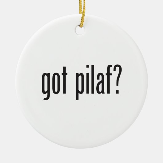 Ornement En Céramique pilaf (Devant)