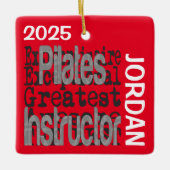 Ornement En Céramique Pilates Instructeur Extraordinaire CUSTOM (Devant)