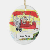 Ornement En Céramique Pilote - Homme (Droite)