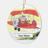 Ornement En Céramique Pilote - Homme (Gauche)