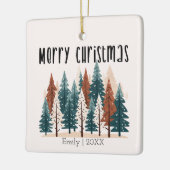 Ornement En Céramique Pin d'hiver mignon Noël (Gauche)