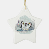 Ornement En Céramique Pingouins de baquet chaud (Droite)