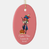 Ornement en céramique Pirate Rose LADY (Droite)