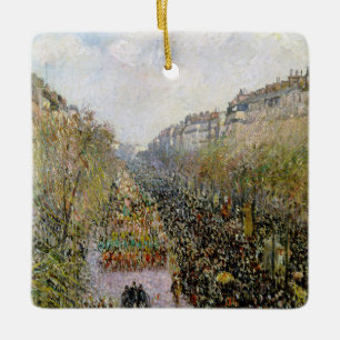 Ornement En Céramique Pissarro - Boulevard Montmartre, Mardi Gras